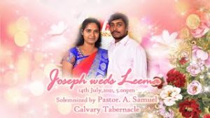 Marriage - Joseph Weds Leema