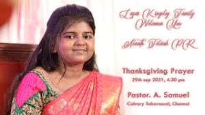 Thanksgiving Service - Asnath Felciah